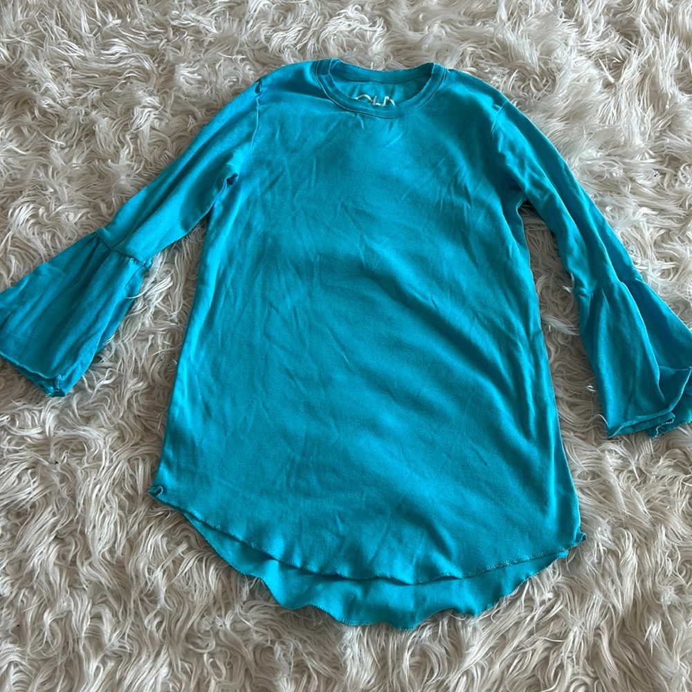 NWT, Chaser, Girls, Bell sleeve tunic/dress, hi-low rounded hem